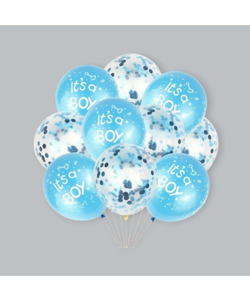 Erkek Bebek 10 lu Helyum Balon