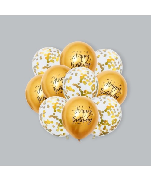 Doğum Günü 10 Lu Helyum Balon Doğum Günü 10 Lu Helyum Balon