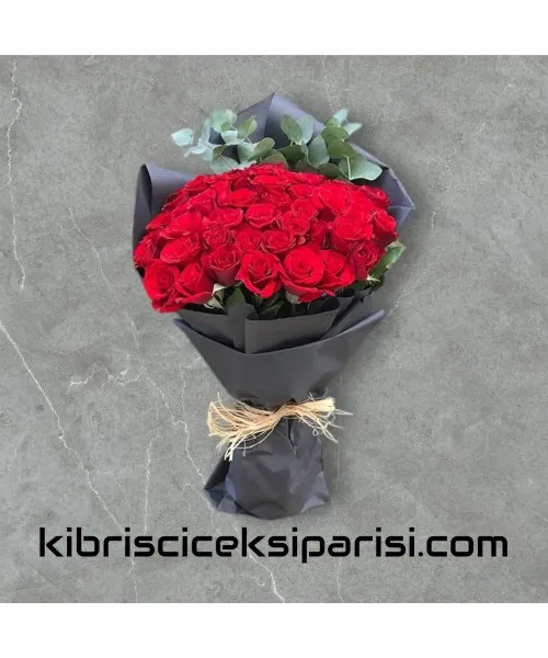 40 Kırmızı Gül Buketi 40 Kırmızı Gül Buketi