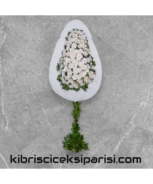 Beyaz Gerbera Açılış Düğün Çelenk
